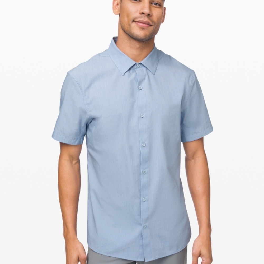 Lululemon  Down to the wire skim fit mens shirt